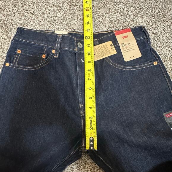 LEVI'S Men's 517 Bootcut Jeans Size 31X32 In Rinse Dark Wash - Picture 9 of 12